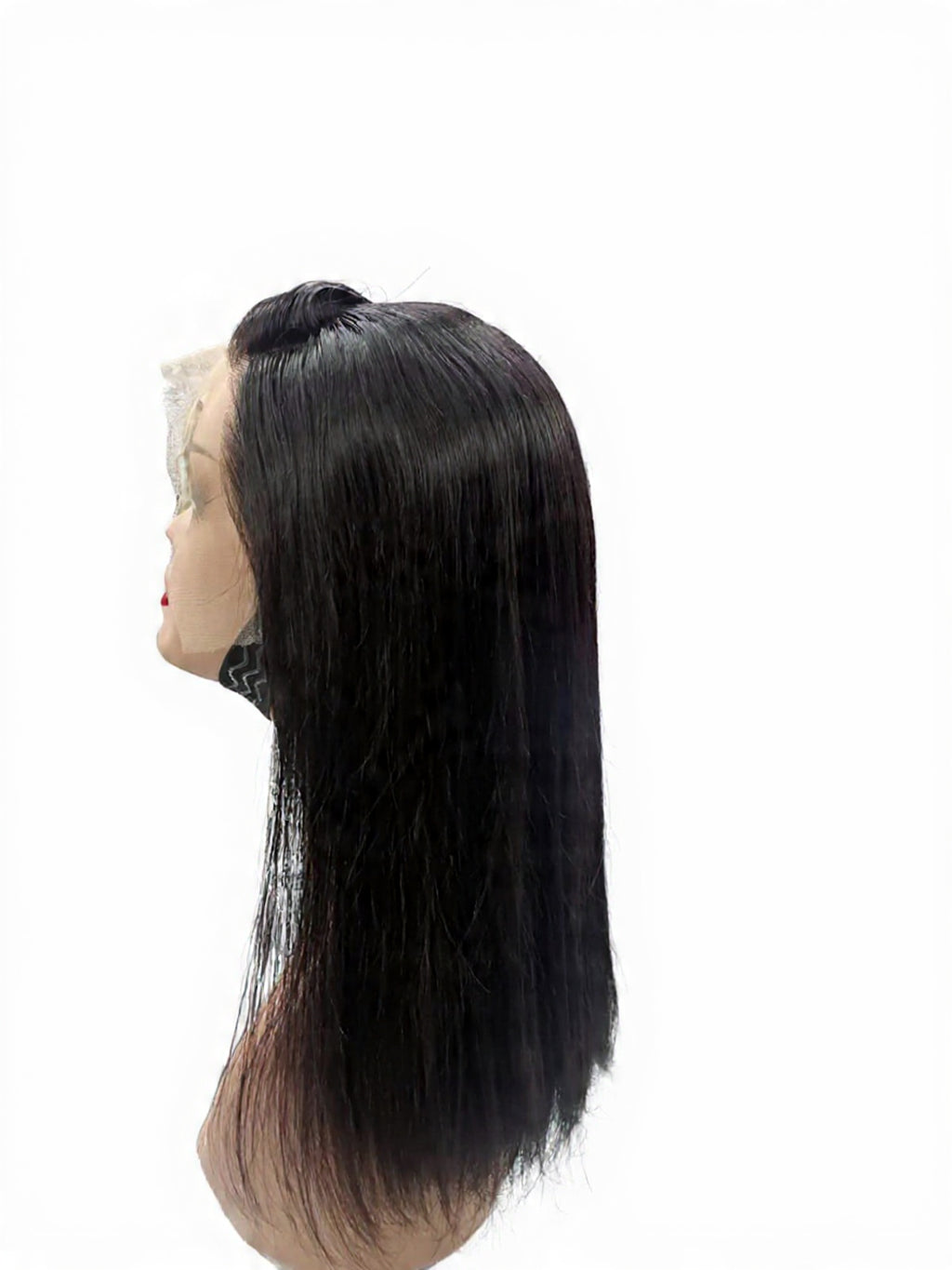 Straight Lace Frontal Wig - Natural Black Human Hair 14 inch
